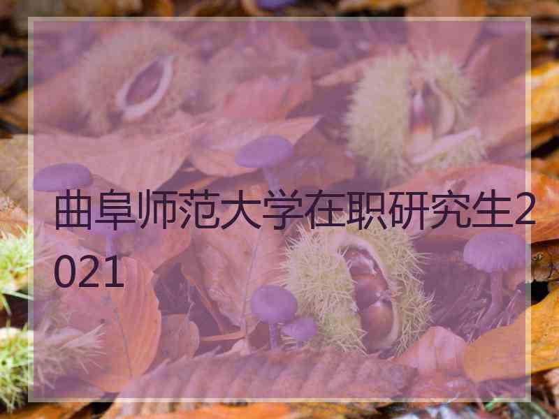 曲阜师范大学在职研究生2021