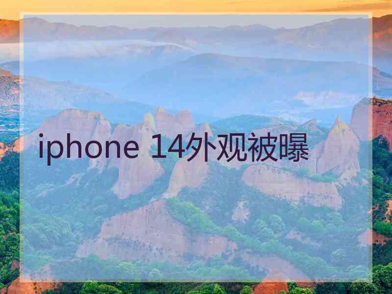 iphone 14外观被曝