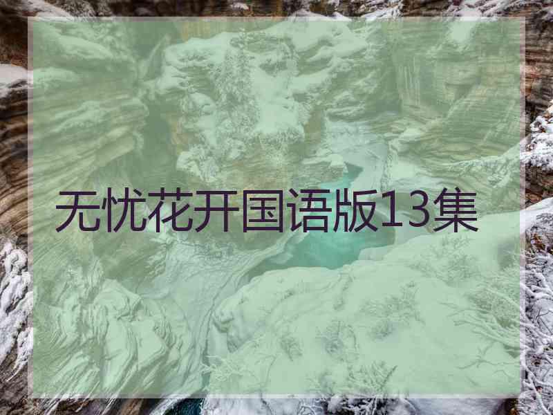 无忧花开国语版13集