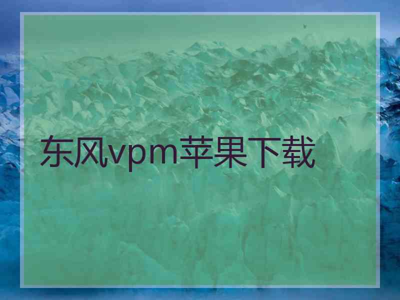 东风vpm苹果下载