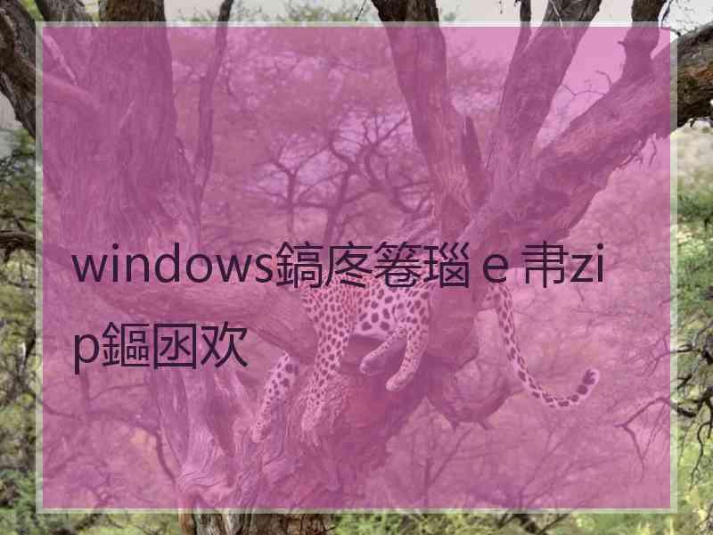 windows鎬庝箞瑙ｅ帇zip鏂囦欢