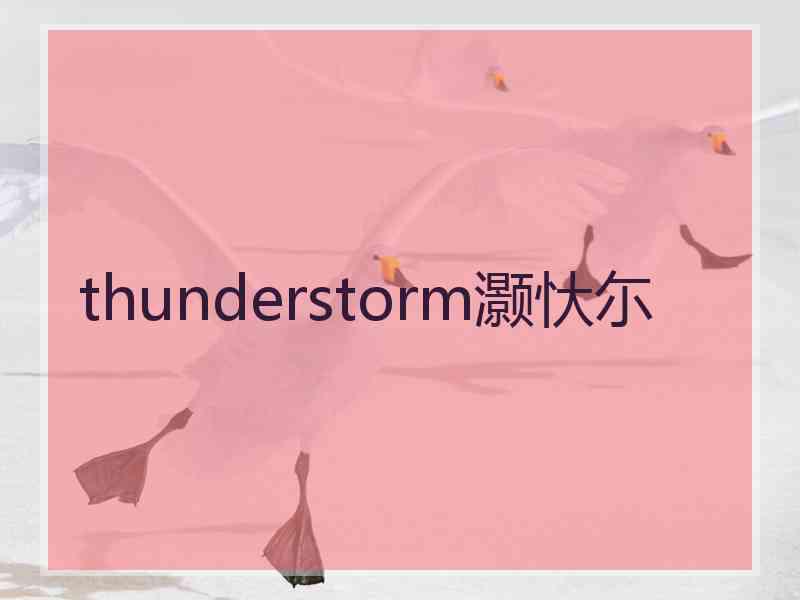 thunderstorm灏忕尓