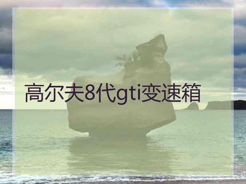 高尔夫8代gti变速箱