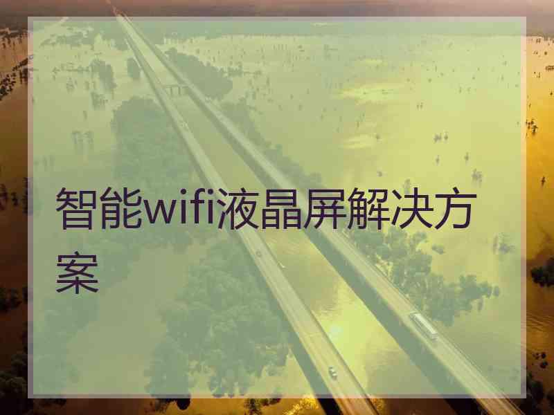 智能wifi液晶屏解决方案