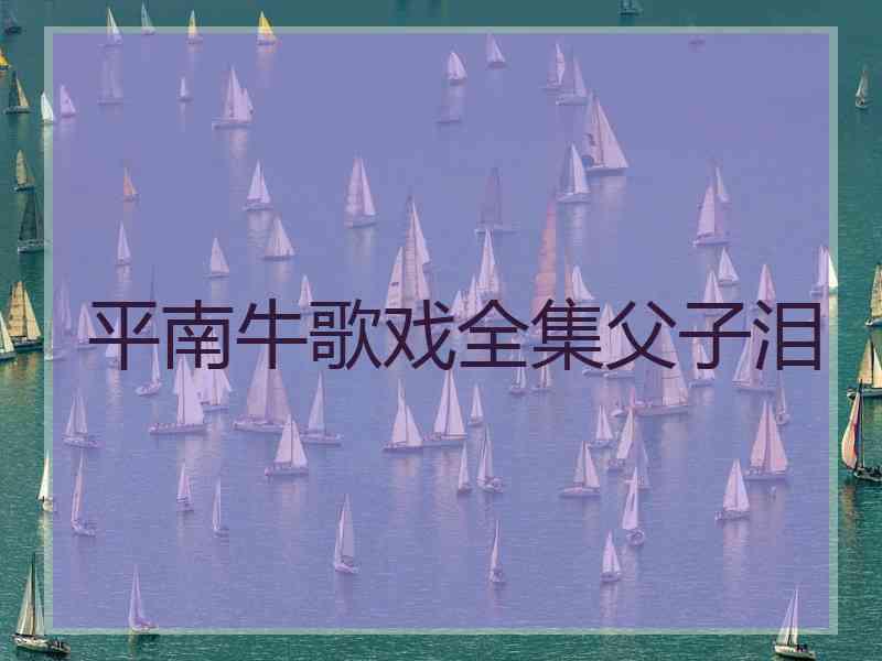 平南牛歌戏全集父子泪