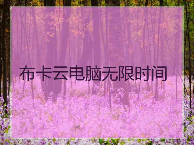 布卡云电脑无限时间