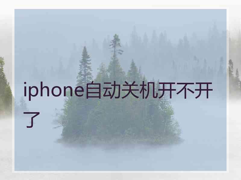 iphone自动关机开不开了