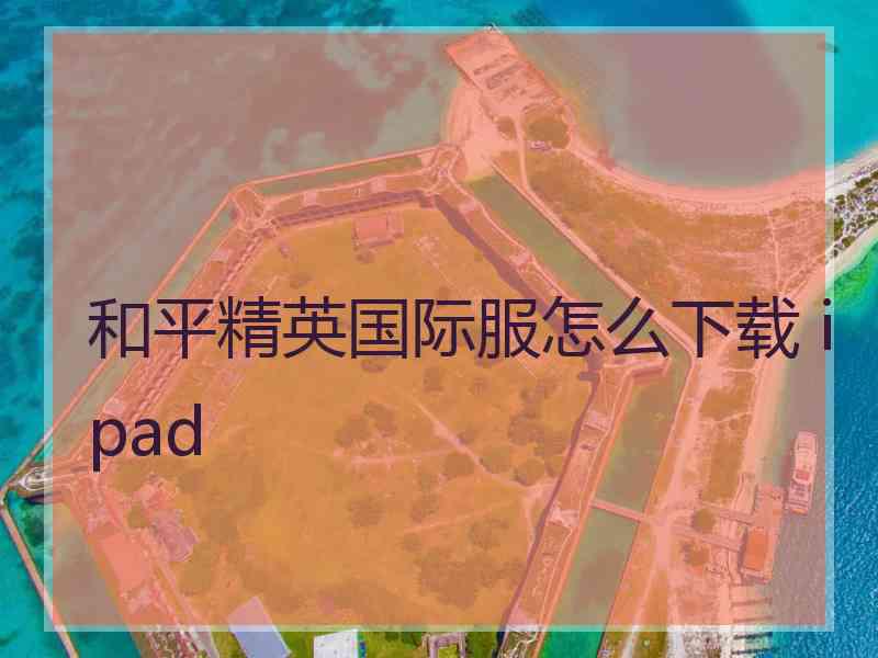 和平精英国际服怎么下载 ipad