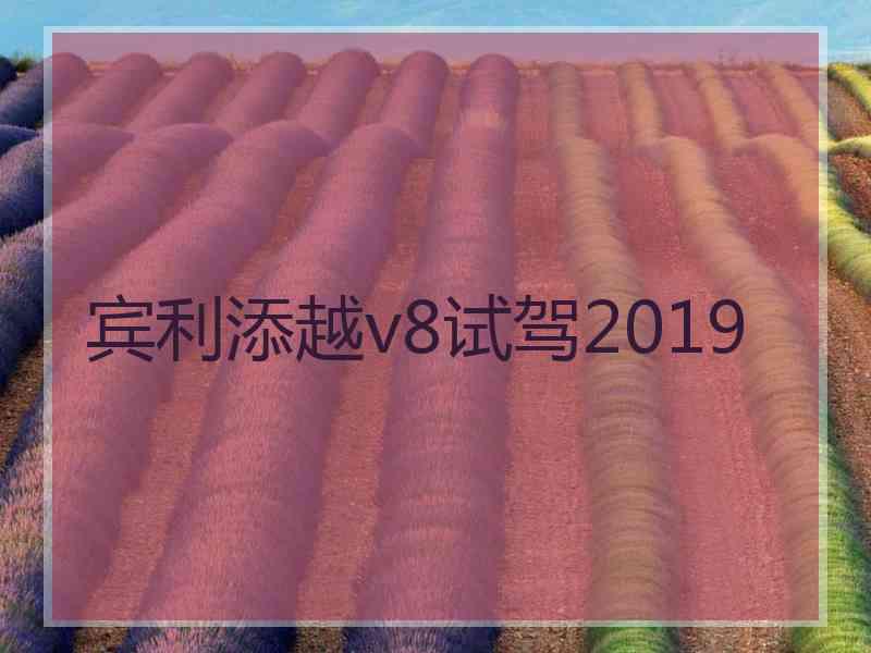 宾利添越v8试驾2019