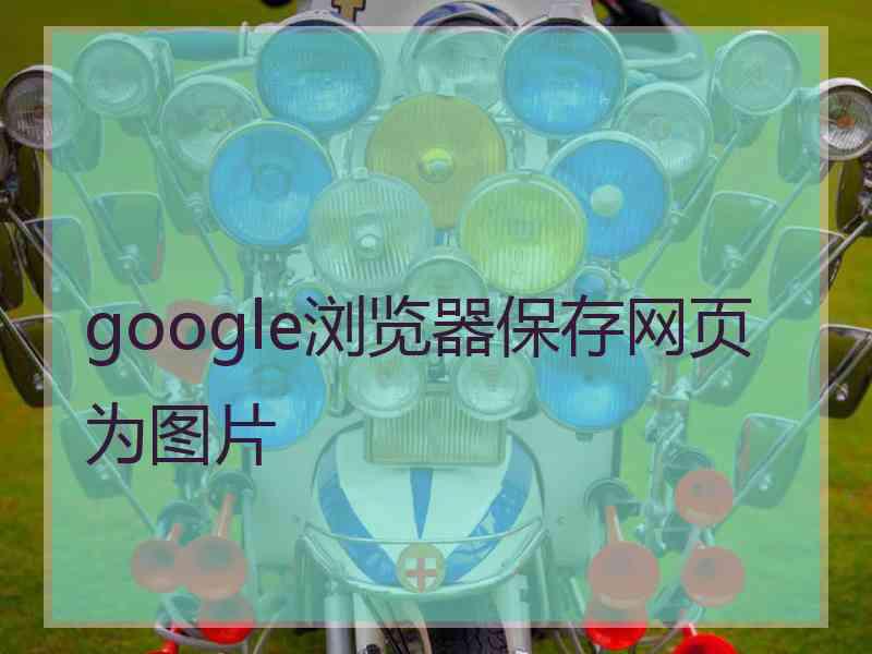 google浏览器保存网页为图片