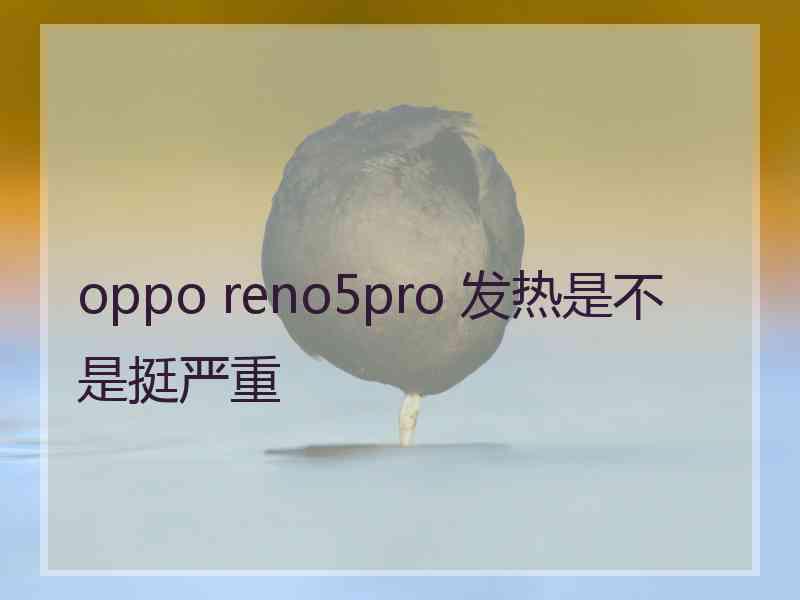 oppo reno5pro 发热是不是挺严重