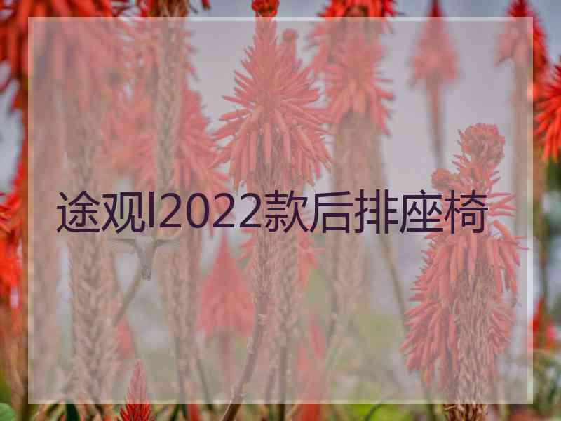 途观l2022款后排座椅