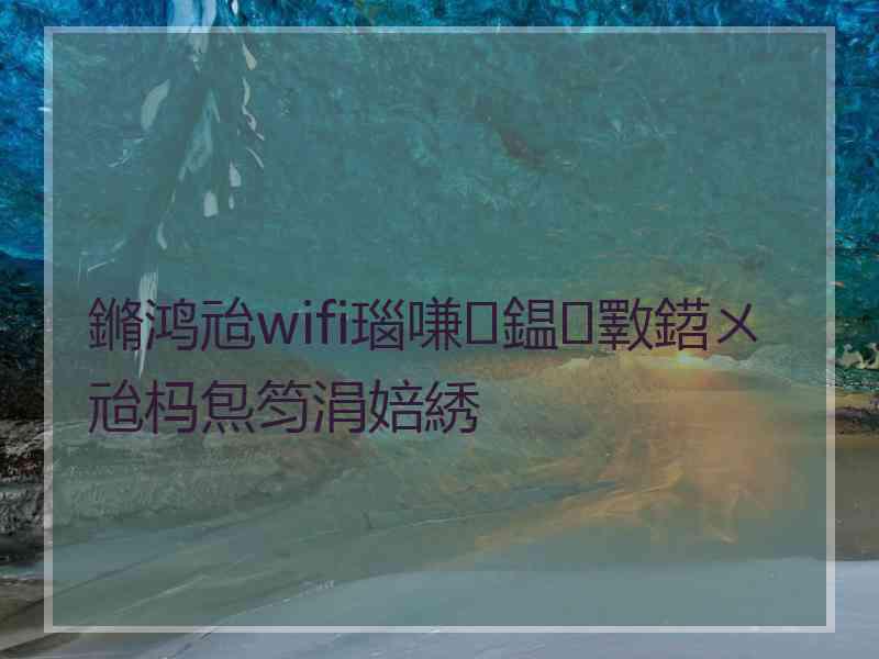 鏅鸿兘wifi瑙嗛鎾斁鍣ㄨ兘杩炰笉涓婄綉