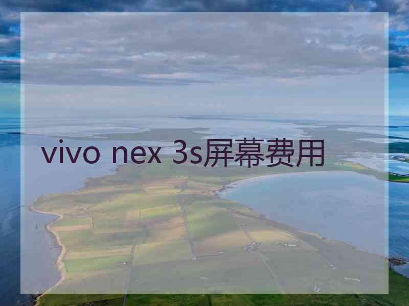 vivo nex 3s屏幕费用