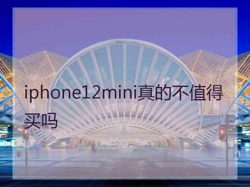 iphone12mini真的不值得买吗