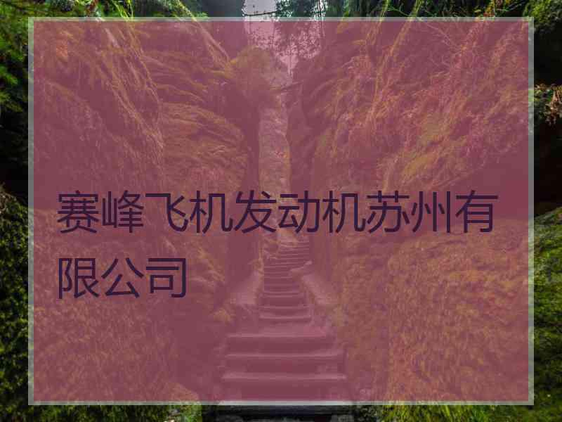 赛峰飞机发动机苏州有限公司