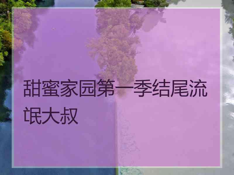 甜蜜家园第一季结尾流氓大叔