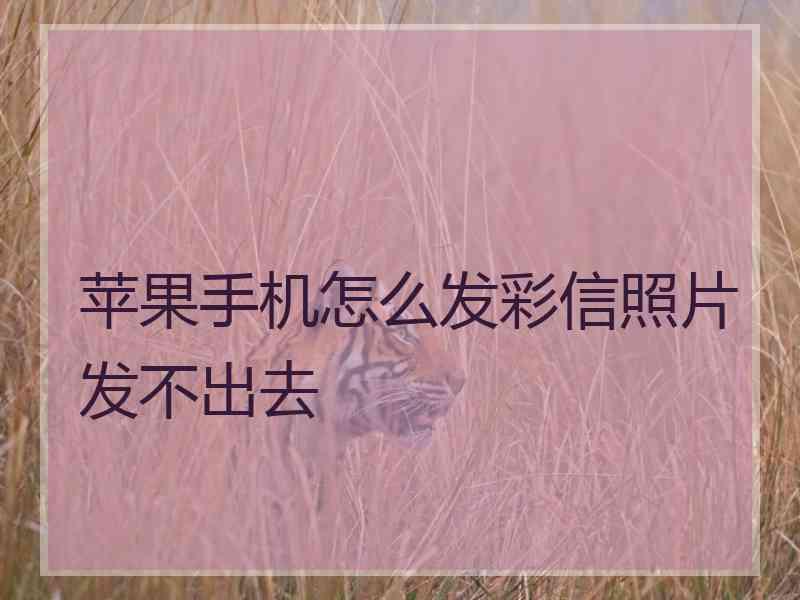 苹果手机怎么发彩信照片发不出去