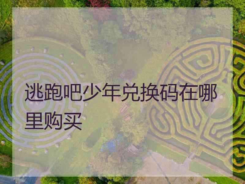 逃跑吧少年兑换码在哪里购买