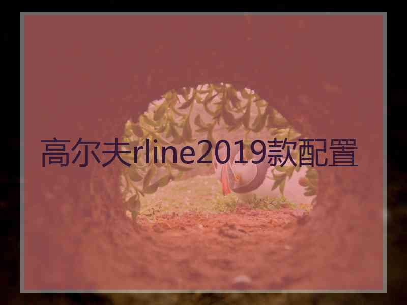 高尔夫rline2019款配置