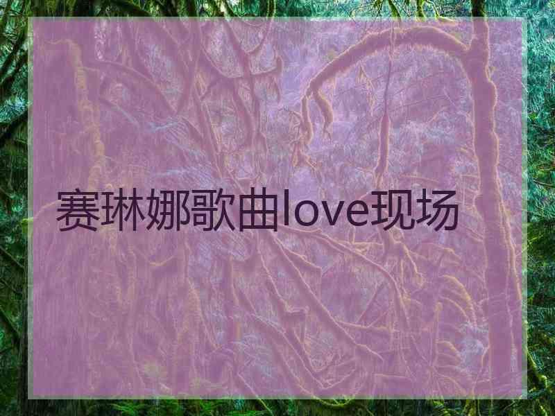 赛琳娜歌曲love现场