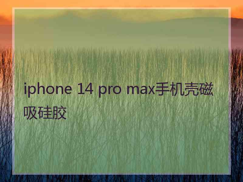 iphone 14 pro max手机壳磁吸硅胶