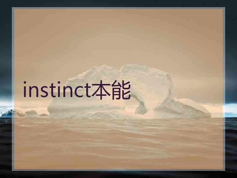 instinct本能