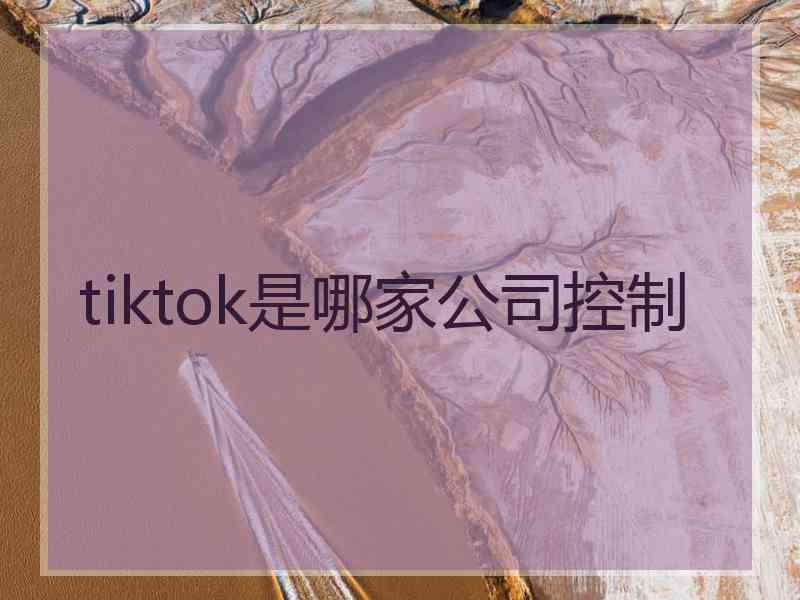 tiktok是哪家公司控制