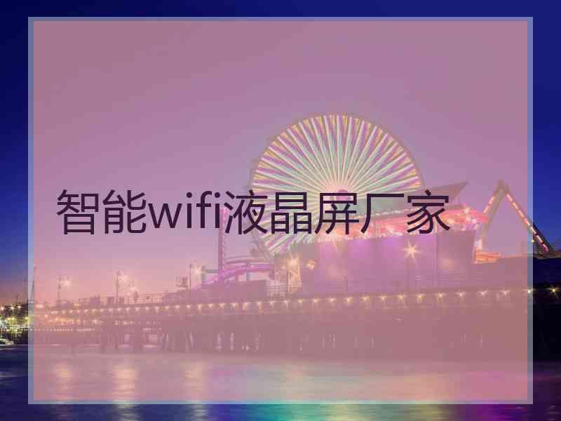 智能wifi液晶屏厂家