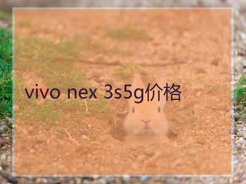 vivo nex 3s5g价格