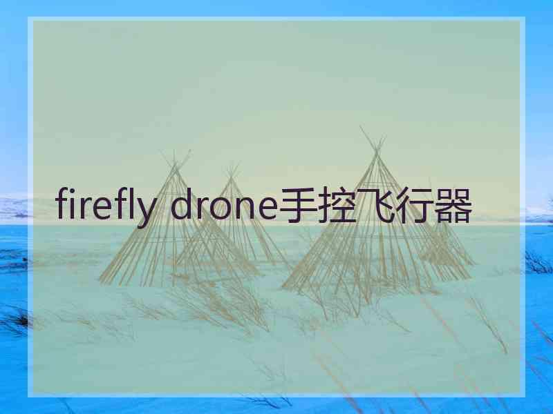 firefly drone手控飞行器