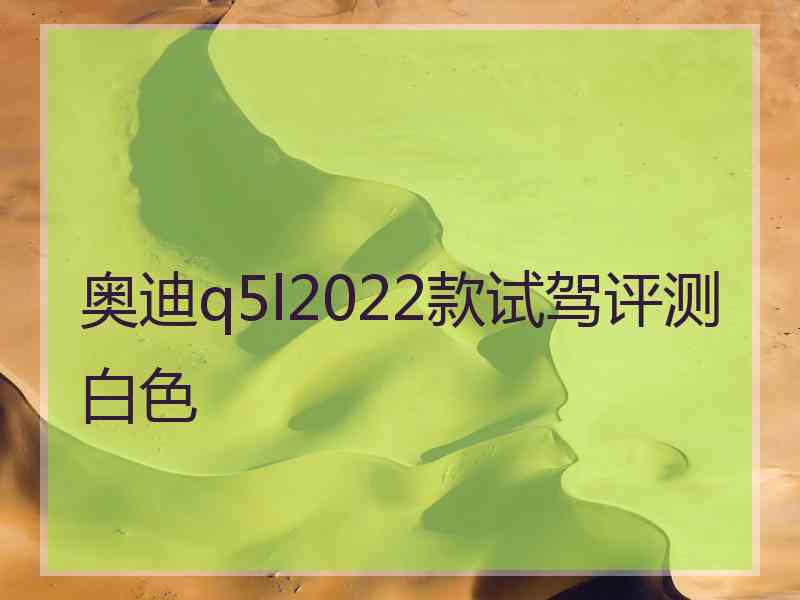 奥迪q5l2022款试驾评测白色