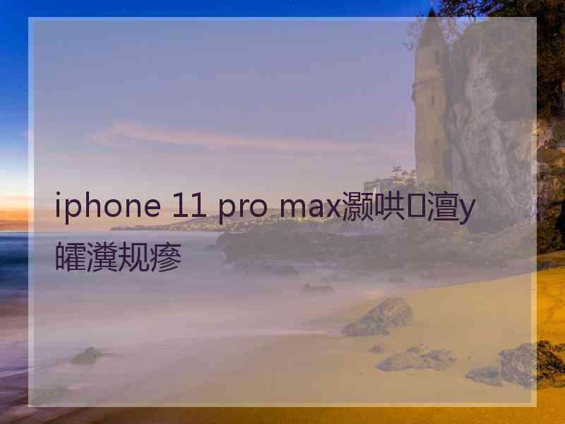 iphone 11 pro max灏哄澶у皬瀵规瘮