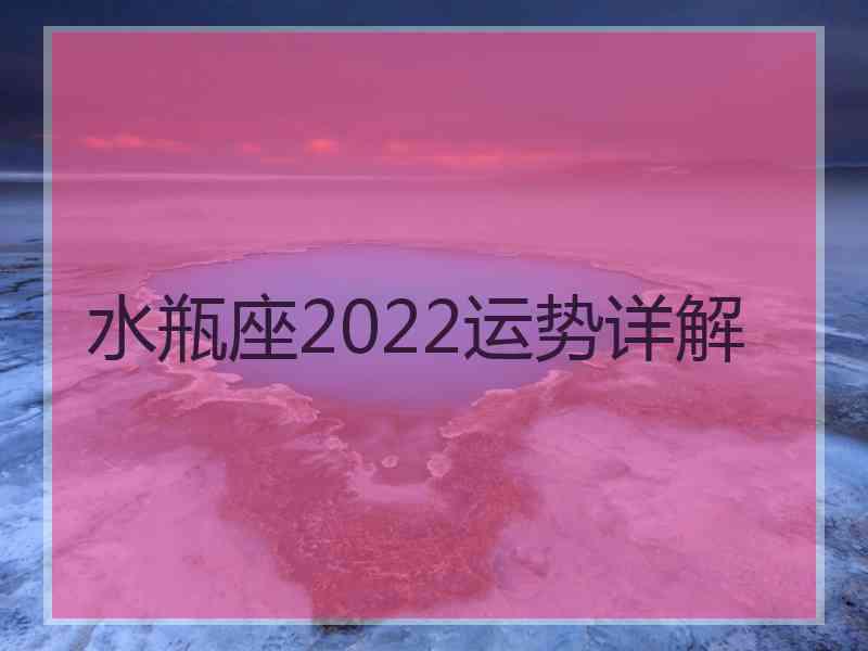 水瓶座2022运势详解