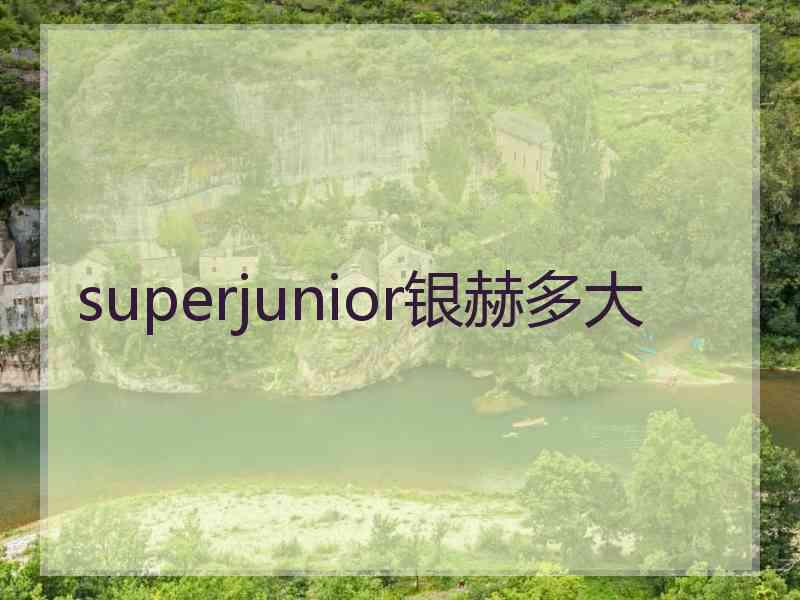 superjunior银赫多大