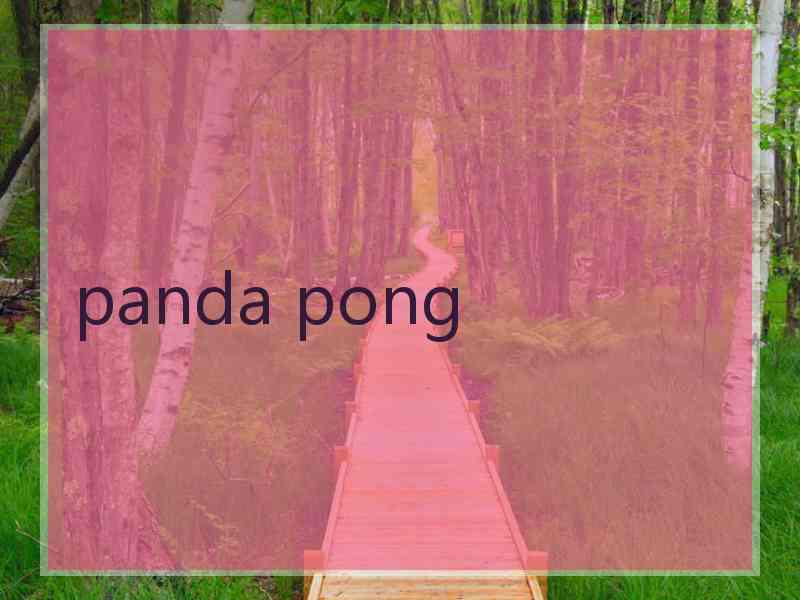 panda pong