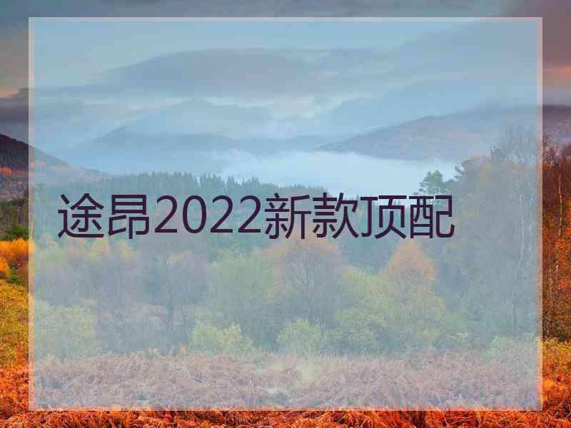 途昂2022新款顶配