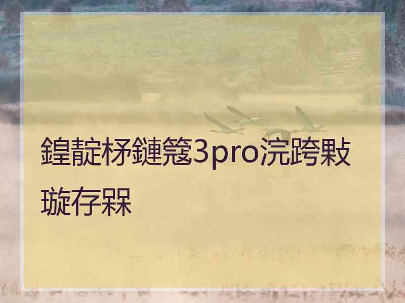 鍠靛柕鏈簆3pro浣跨敤璇存槑