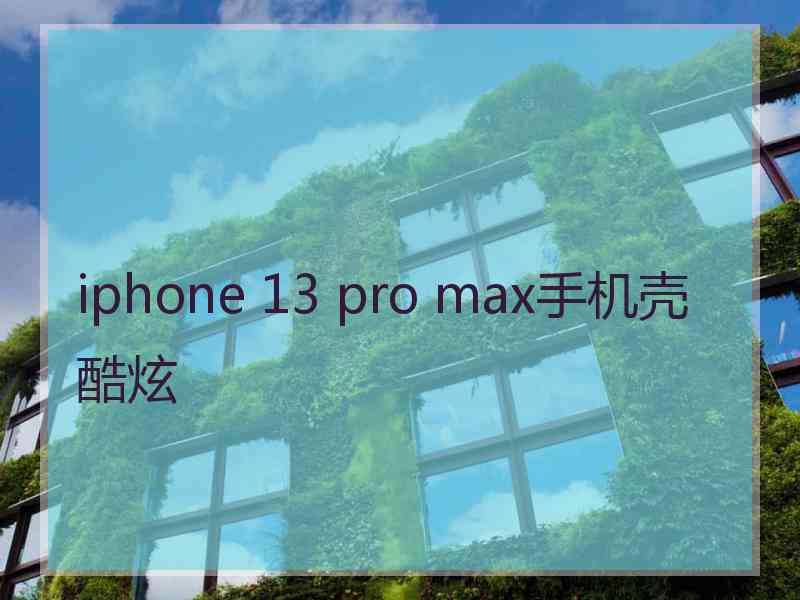 iphone 13 pro max手机壳酷炫