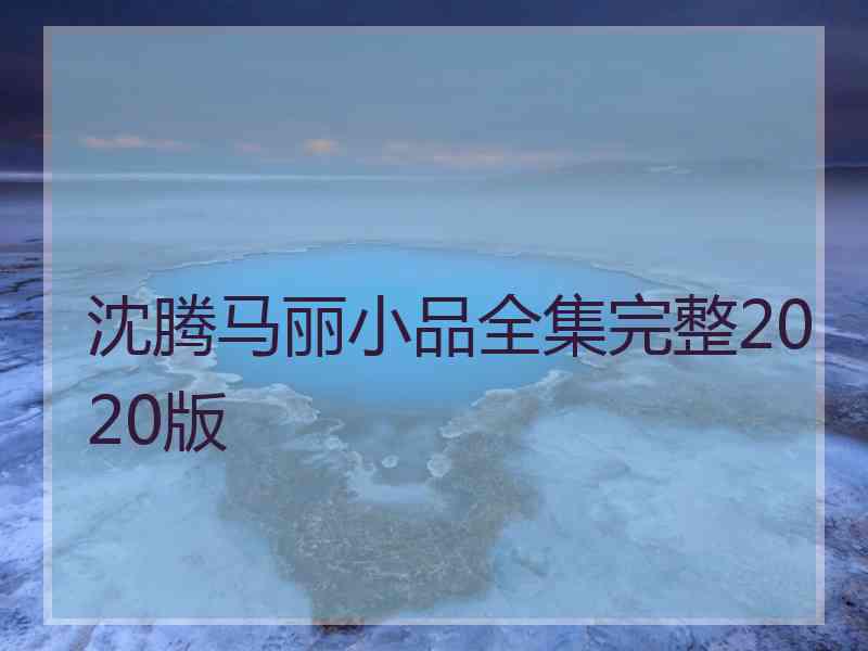 沈腾马丽小品全集完整2020版