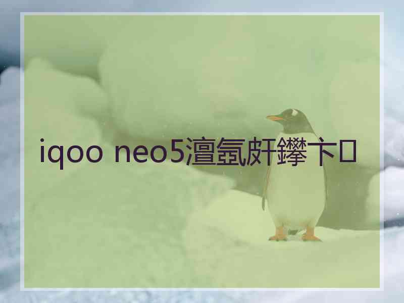 iqoo neo5澶氬皯鑻卞