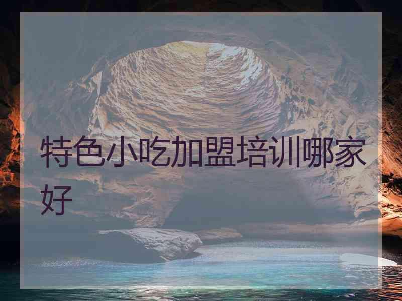 特色小吃加盟培训哪家好