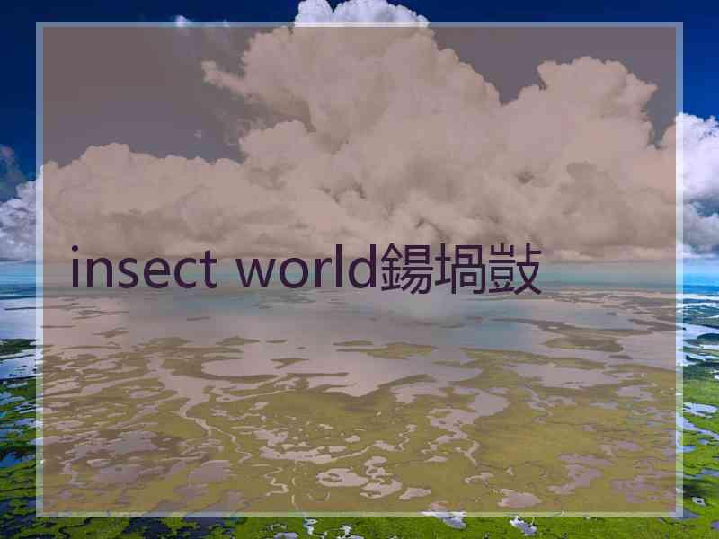 insect world鍚堝敱