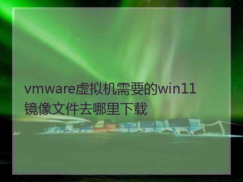 vmware虚拟机需要的win11镜像文件去哪里下载