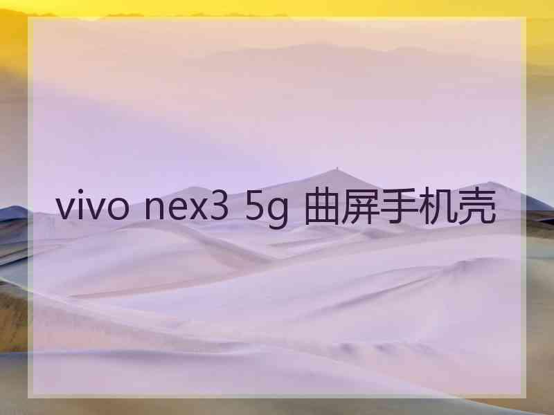 vivo nex3 5g 曲屏手机壳