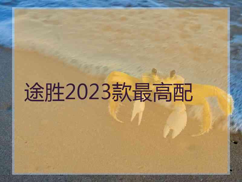 途胜2023款最高配