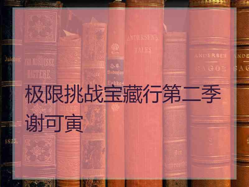 极限挑战宝藏行第二季谢可寅