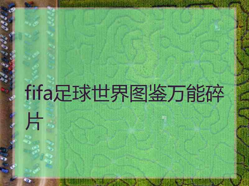 fifa足球世界图鉴万能碎片