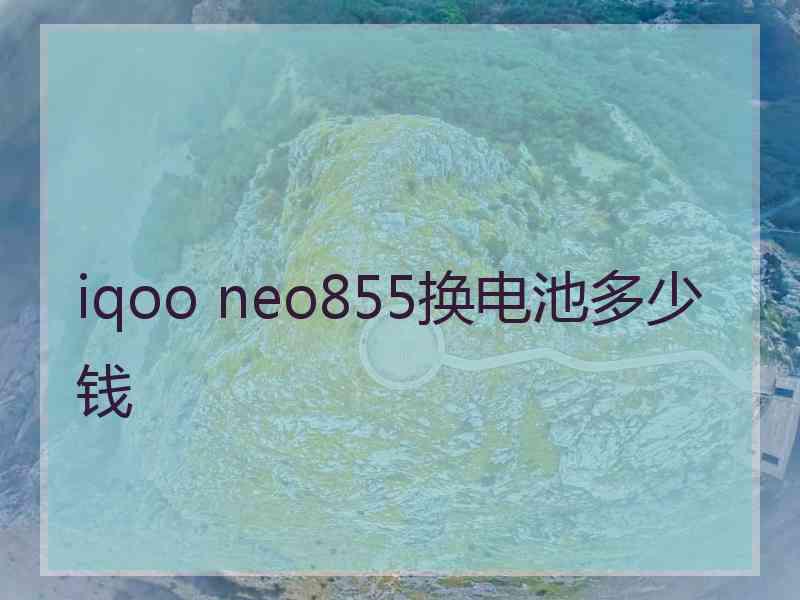 iqoo neo855换电池多少钱