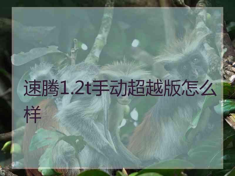 速腾1.2t手动超越版怎么样